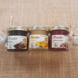 S124 Zestaw upominkowy miody z dodatkami